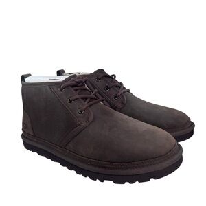 NEW UGG Men’s Neumel Distressed Leather Lace Up Boots Brown Size 10